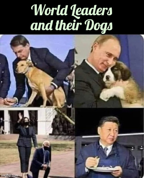 "Come on , let me tell you about my Best Friend" | World Leaders and their Dogs | image tagged in blankblack,pets,doggos,man's best friend,loyalty,true love | made w/ Imgflip meme maker