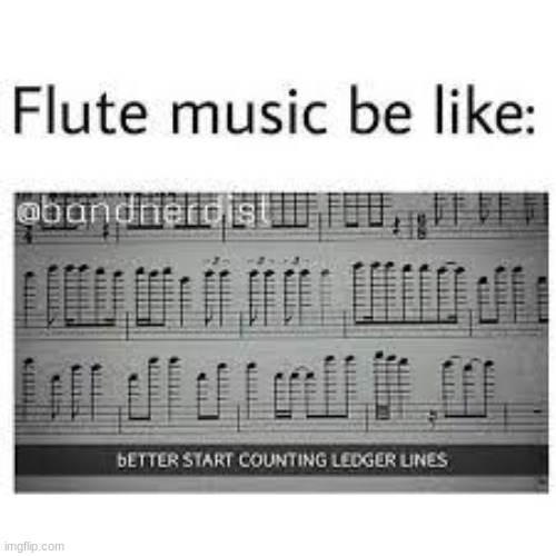 (Doggie note: As a flute player, LITERALLY SO TRUEEE) | made w/ Imgflip meme maker