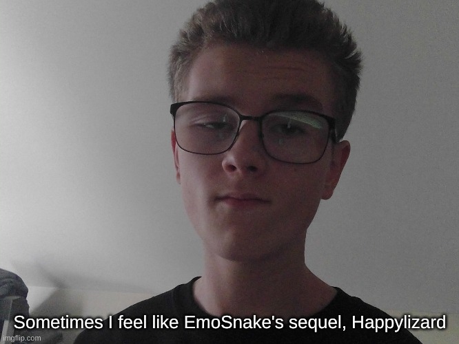 Sometimes I feel like EmoSnake's sequel, Happylizard | made w/ Imgflip meme maker