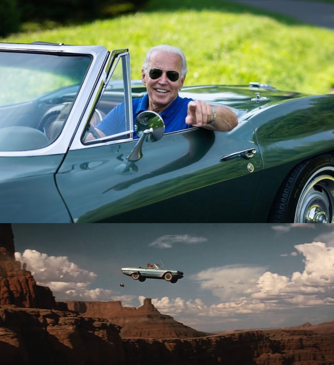 Ridin' with Biden Blank Meme Template