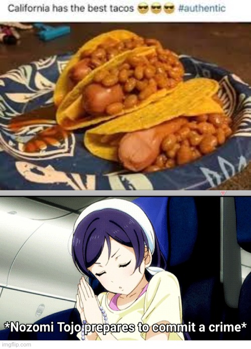 Cursed taco Tuesday | image tagged in yandere nozomi,cursed image,taco tuesday | made w/ Imgflip meme maker