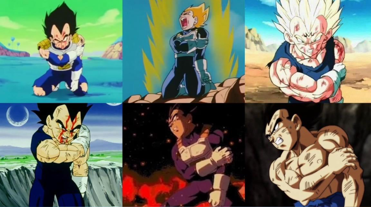 vegeta holding arm Blank Meme Template