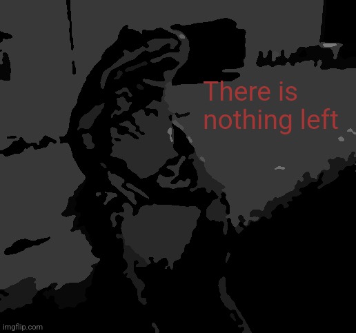 Frog Sit | There is nothing left | image tagged in frog sit | made w/ Imgflip meme maker