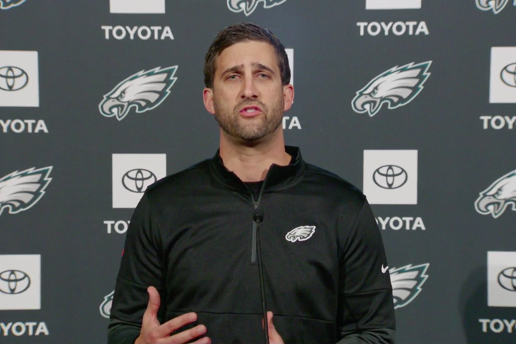 High Quality Eagles Sirianni press conference Blank Meme Template
