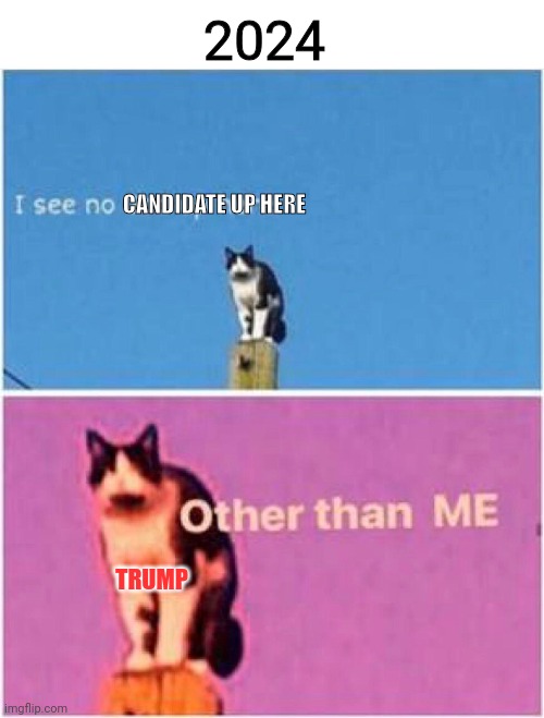 Trump Or Bust! | 2024; CANDIDATE UP HERE; TRUMP | image tagged in 2024,election,donald trump | made w/ Imgflip meme maker