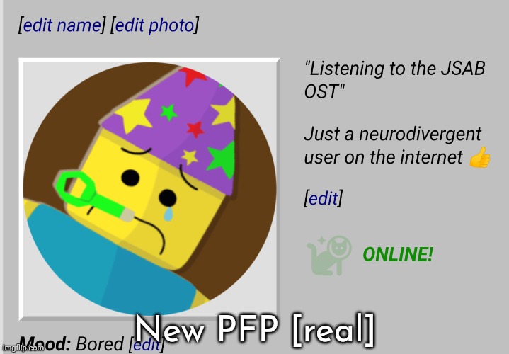 New PFP [real] | made w/ Imgflip meme maker
