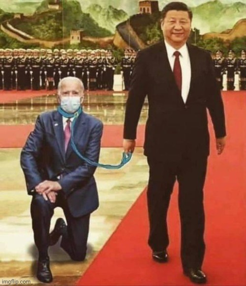 Biden is China's dog | image tagged in biden is china's dog | made w/ Imgflip meme maker