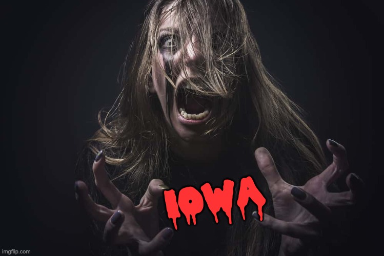 'THEY ARE ALL BEHIND YOU NOW' | IOWA | image tagged in maga,evil trump,2024,election fraud | made w/ Imgflip meme maker