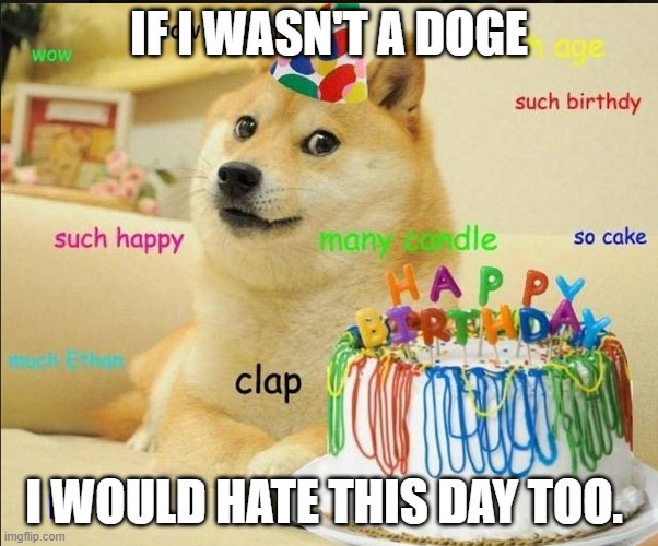 birthday doge - Imgflip