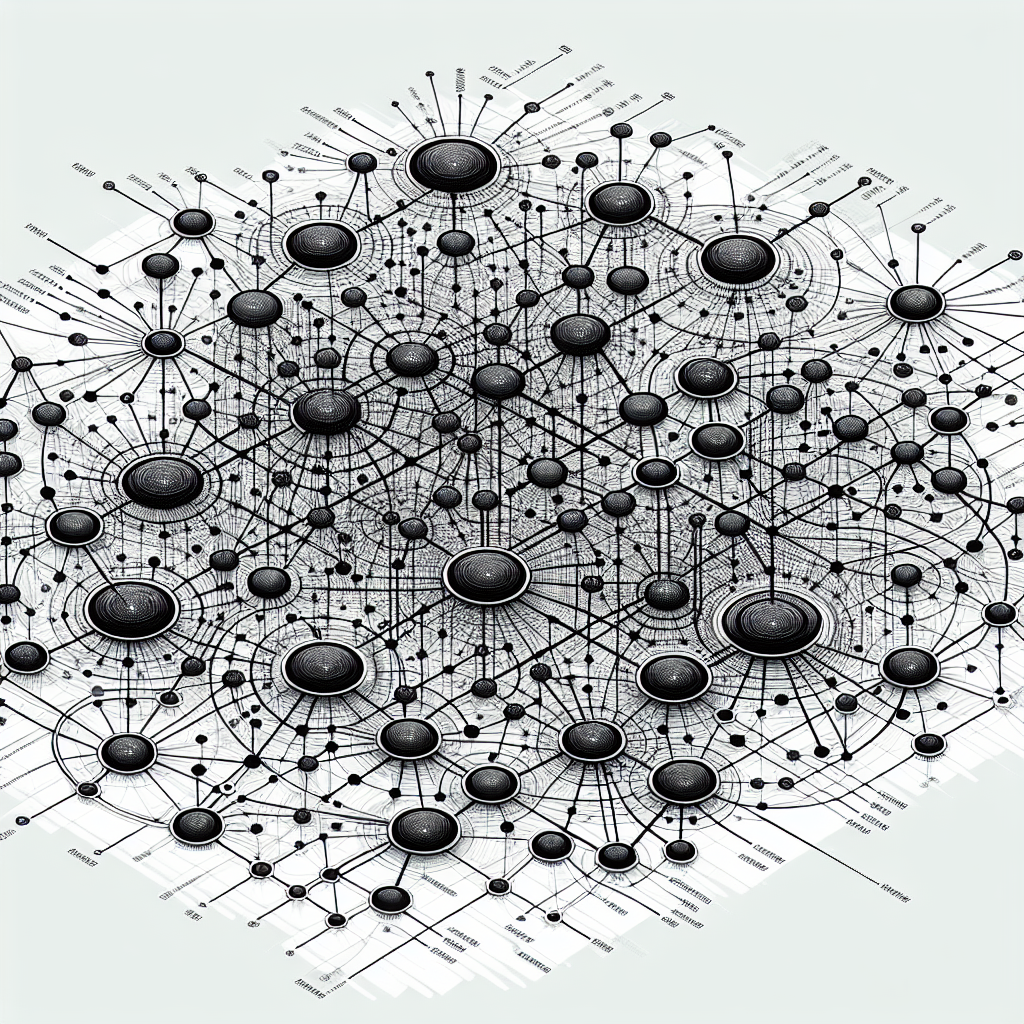 A picture of a graph with many connected nodes Blank Meme Template