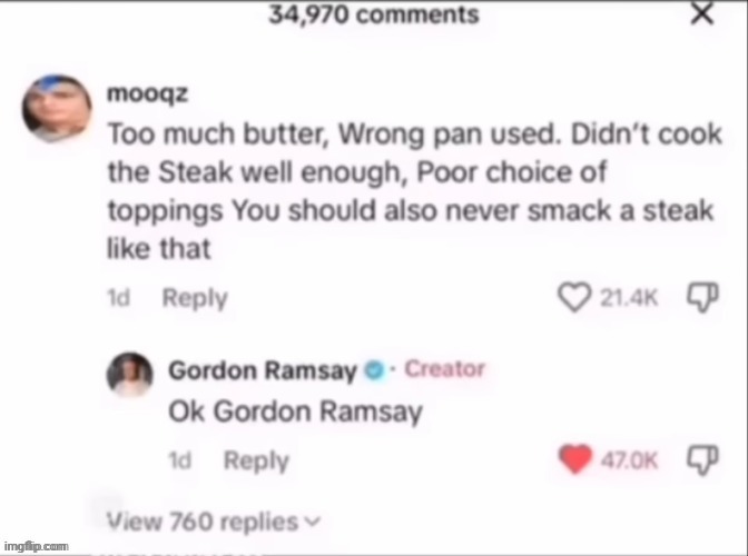 Ok Gordon Ramsay | made w/ Imgflip meme maker