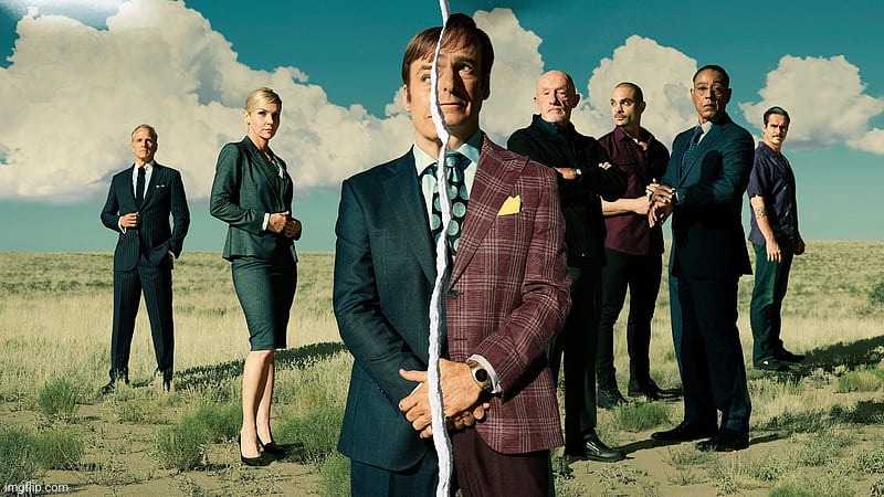 irl friends / online friends | image tagged in better call saul poster | made w/ Imgflip meme maker