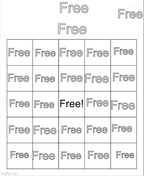 I just wanna play some λ | Free; Free; Free; Free; Free; Free; Free; Free; Free; Free; Free; Free; Free; Free; Free; Free; Free; Free; Free; Free; Free; Free; Free; Free; Free; Free; Free | image tagged in blank bingo | made w/ Imgflip meme maker