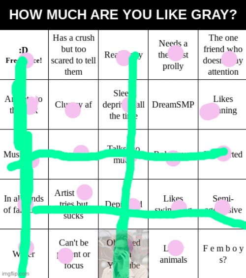 Oh wow- personally I’m more of a Hermitcraft person | image tagged in gray's bingo | made w/ Imgflip meme maker
