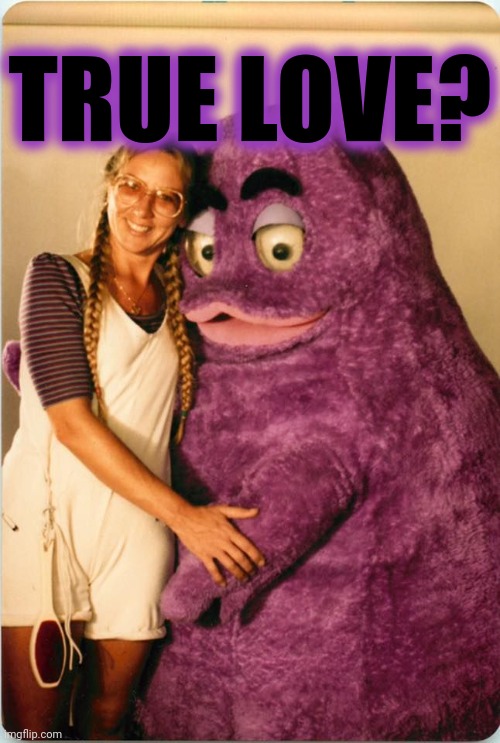 Grimace shake lore | TRUE LOVE? | image tagged in grimace shake,lore,i hope you like it thick,and creamy | made w/ Imgflip meme maker