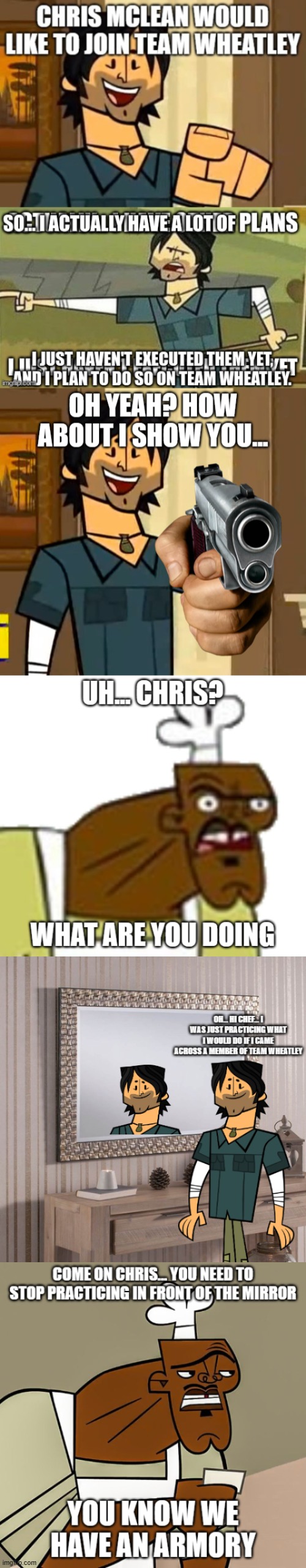 Team Chris will be established shortly | made w/ Imgflip meme maker