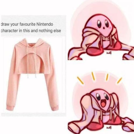 Wholesome Kirby Sweater Blank Meme Template