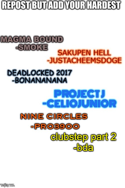 clubstep part 2
-bda | made w/ Imgflip meme maker
