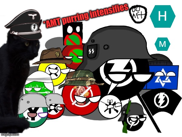 The political parties of amt redesign and aft | *AMT purring intensifies | image tagged in the political parties of amt redesign and aft | made w/ Imgflip meme maker