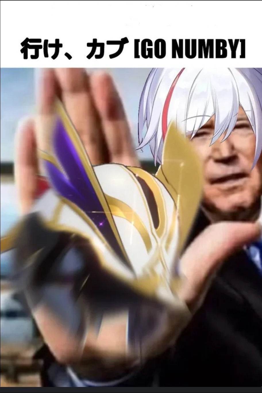 Biden Blast Anime Blank Meme Template