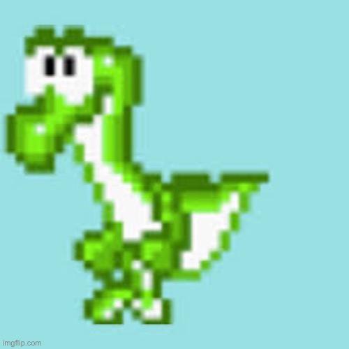 Beta yoshi, @-.Yoshi.- | made w/ Imgflip meme maker