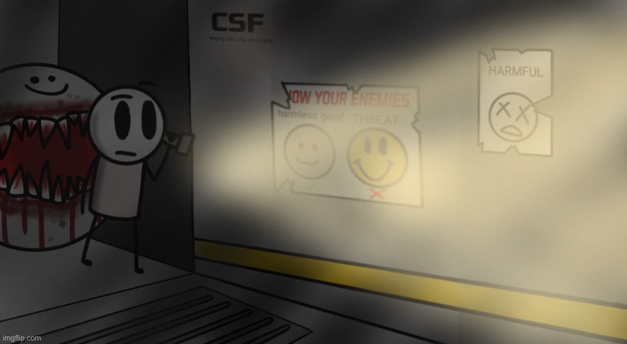 Searching the CSF facility. | made w/ Imgflip meme maker
