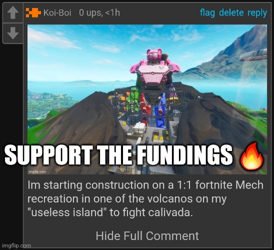 SUPPORT THE FUNDINGS 🔥 | made w/ Imgflip meme maker