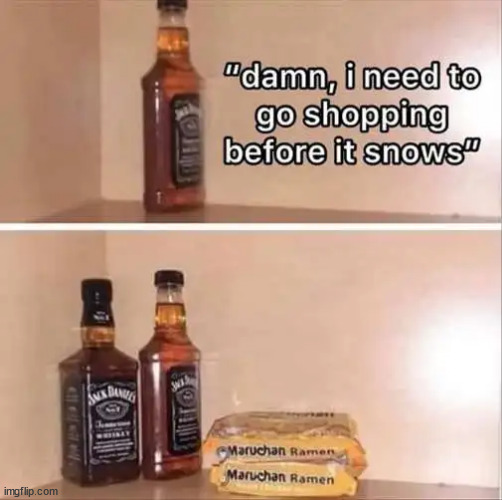Snow weather emergency supplies | image tagged in repost,emergency,supplies | made w/ Imgflip meme maker