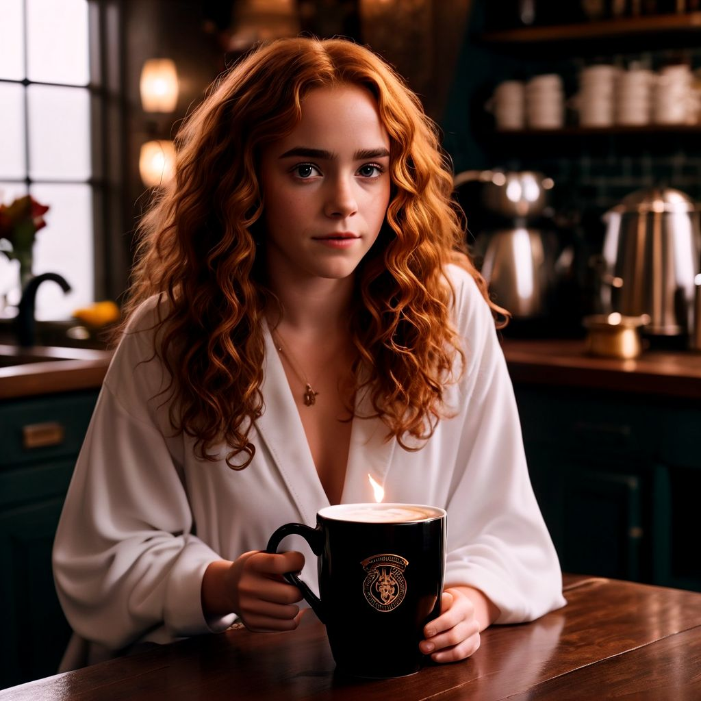 High Quality HERMIONE WANTS TO TALK, COFFEE Blank Meme Template