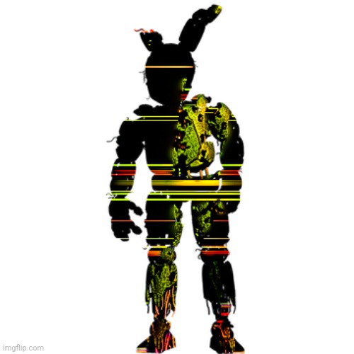 High Quality Distorted Springtrap Blank Meme Template