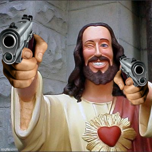 High Quality Jesus Snipe Blank Meme Template