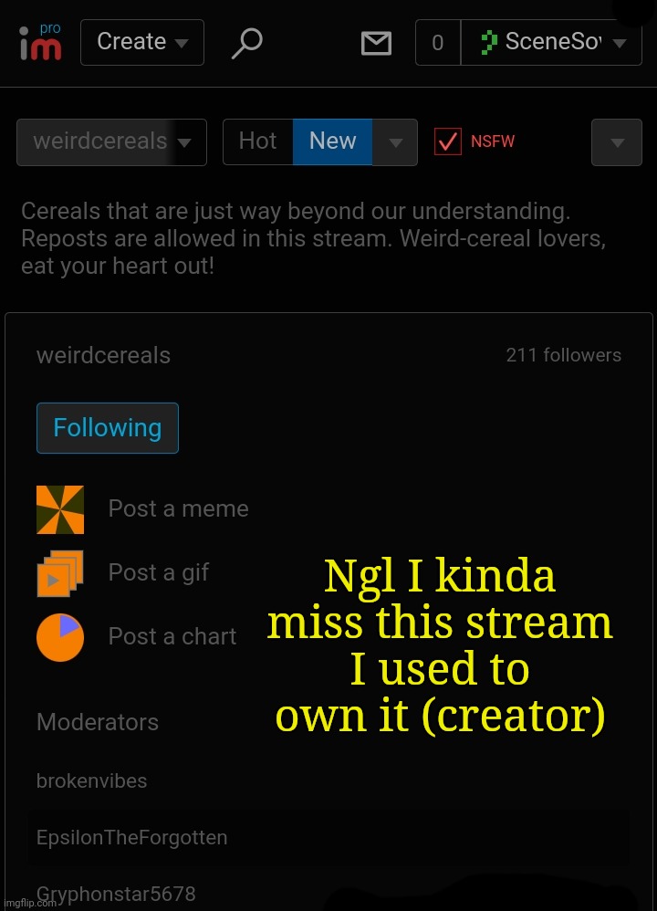 Ngl I kinda miss this stream
I used to own it (creator) | made w/ Imgflip meme maker