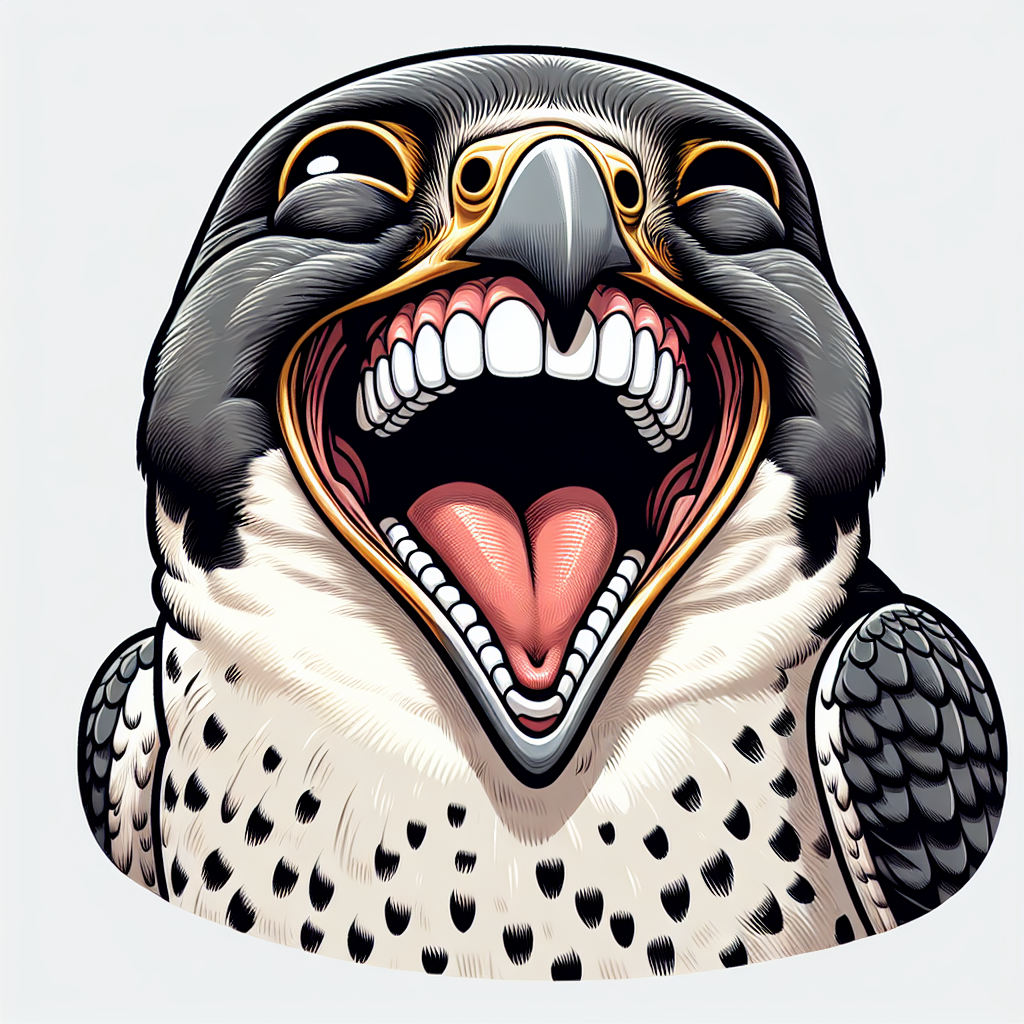 High Quality Peregrine falcon laughing Blank Meme Template