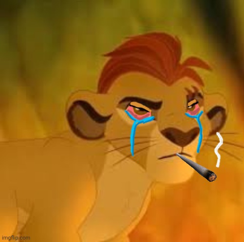 Kion the Badass Lion | image tagged in kion crybaby | made w/ Imgflip meme maker