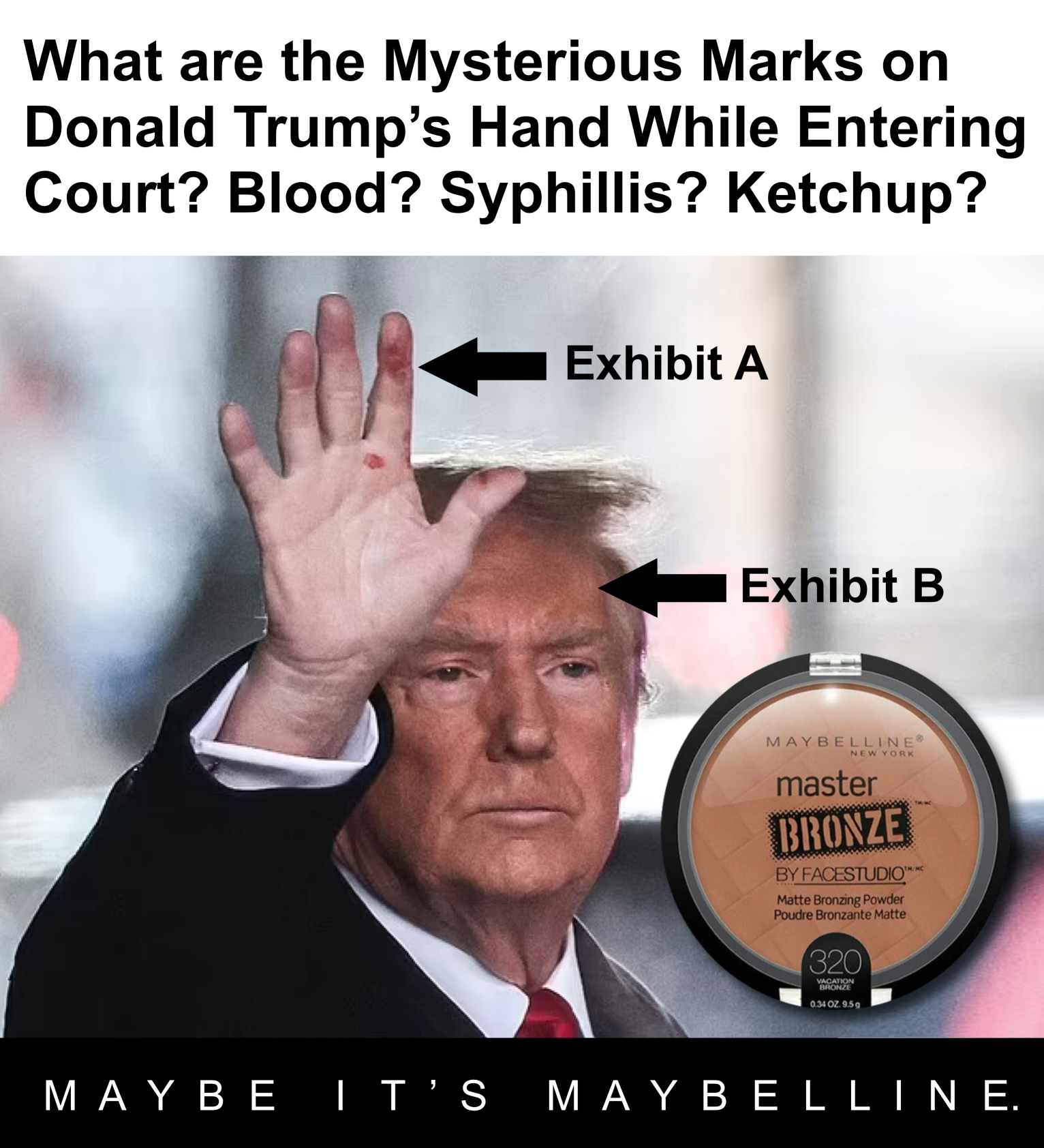 What are the Mysterious Marks on Donald Trumps Hand Meme Blank Meme Template