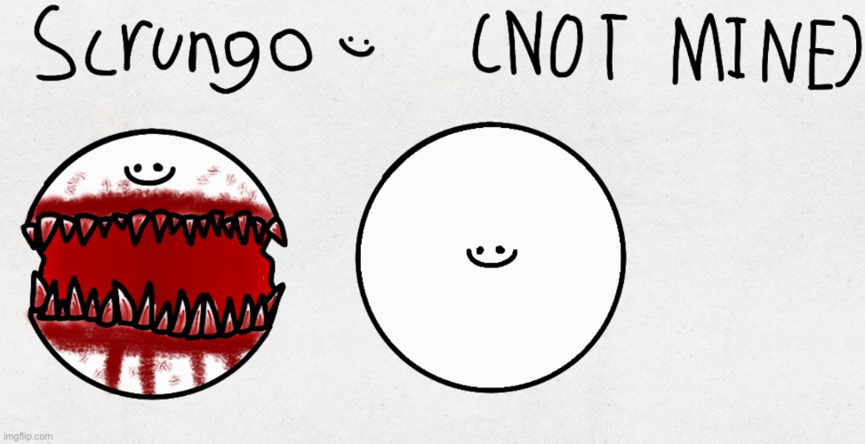 Not my character I just drew it | made w/ Imgflip meme maker