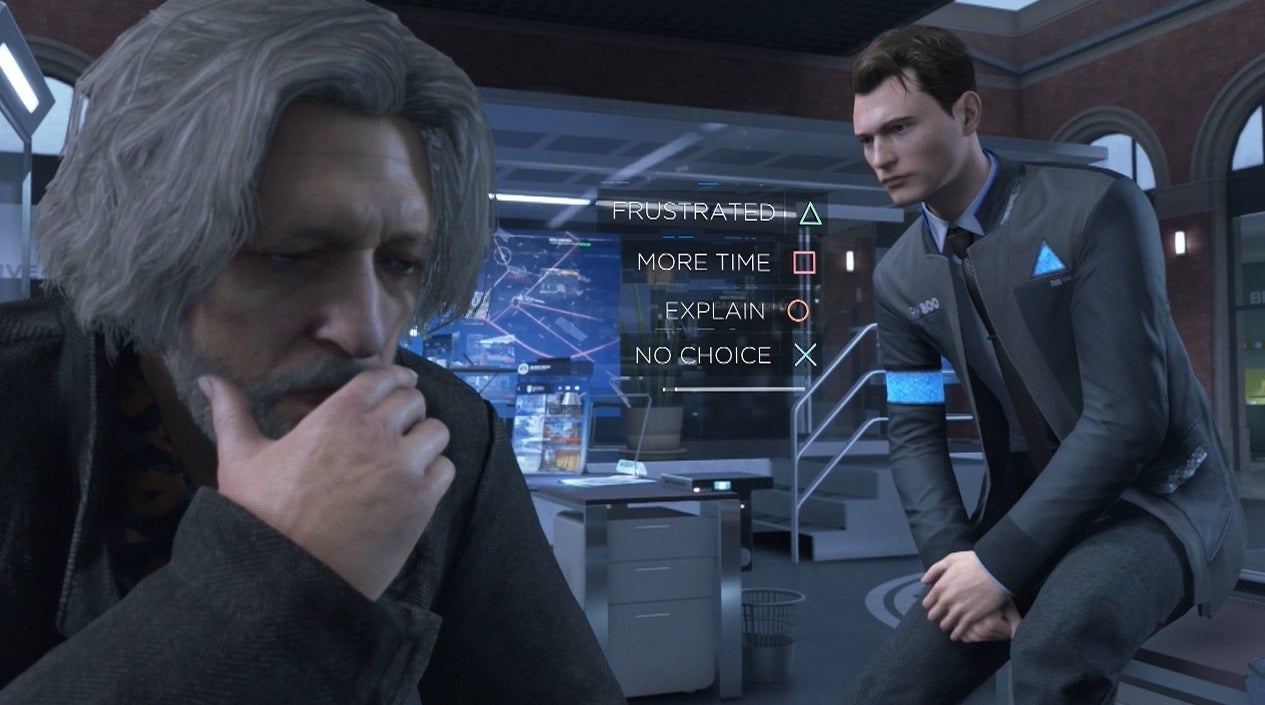 High Quality Detroit Become Human Frustration Blank Meme Template