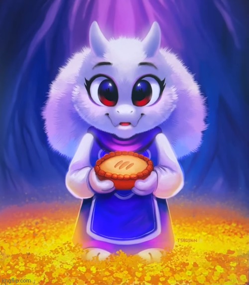 Toriel art by TsaoShin on YouTube. Link in comments | made w/ Imgflip meme maker