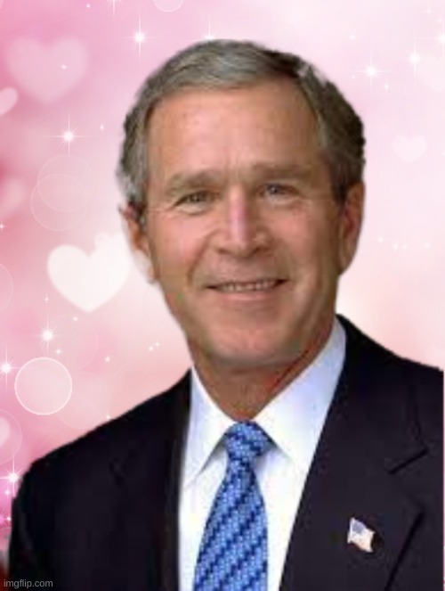 George owo bush | image tagged in george bush,owo,cursed image,you have been eternally cursed for reading the tags | made w/ Imgflip meme maker