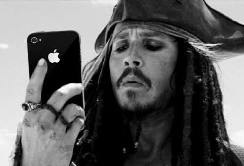 High Quality Jack Sparrow iPhone Blank Meme Template