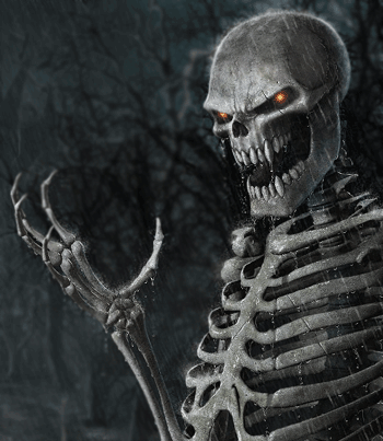 skeleton holding nothing Blank Meme Template