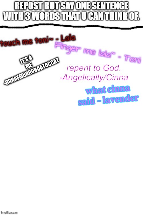what cinna said - lavender | made w/ Imgflip meme maker