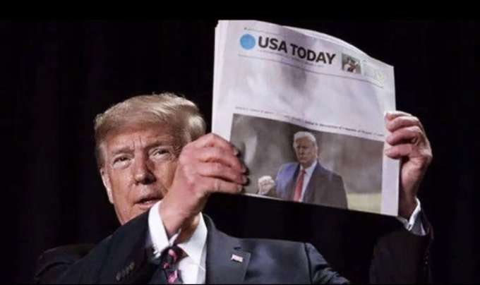 High Quality Trump News Paper Blank Meme Template