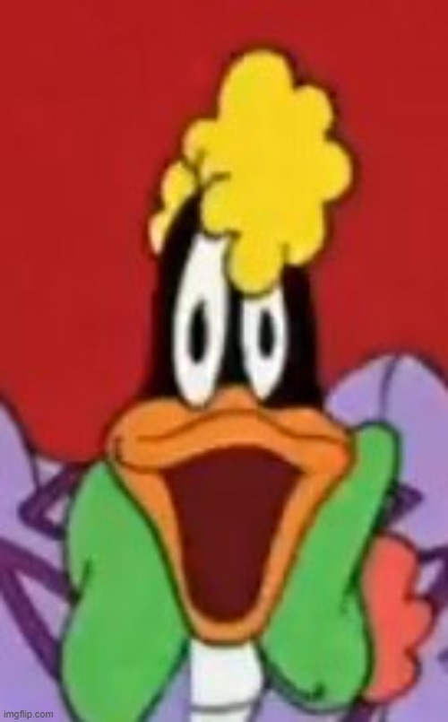 Surprised Daffy | image tagged in surprised daffy | made w/ Imgflip meme maker
