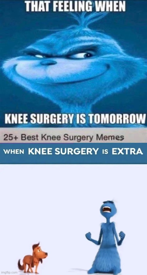 sequel | image tagged in knee surgery | made w/ Imgflip meme maker