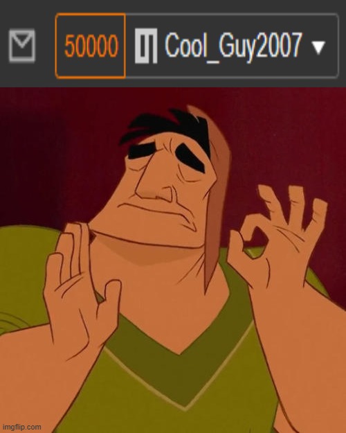 Just landed at exact 50000 notifications | image tagged in when x just right,memes,funny,notifications | made w/ Imgflip meme maker