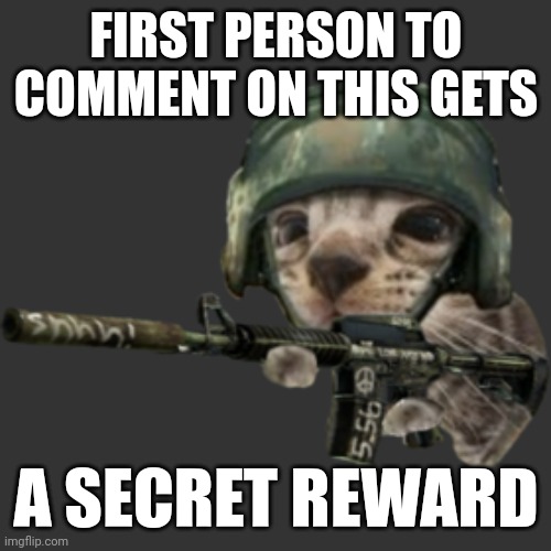 silly critter | FIRST PERSON TO COMMENT ON THIS GETS; A SECRET REWARD | image tagged in silly critter | made w/ Imgflip meme maker