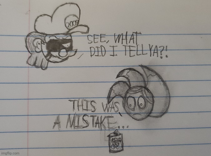 Goofy ahh doodle in class: Uncanny in a can | image tagged in school,class,drawing | made w/ Imgflip meme maker