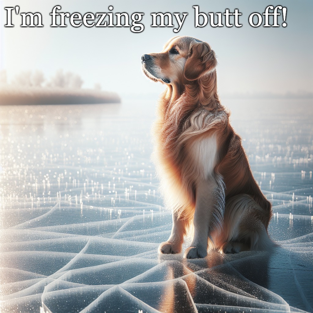 freezing my butt off | I'm freezing my butt off! | image tagged in butt,freezing,kewlew | made w/ Imgflip meme maker