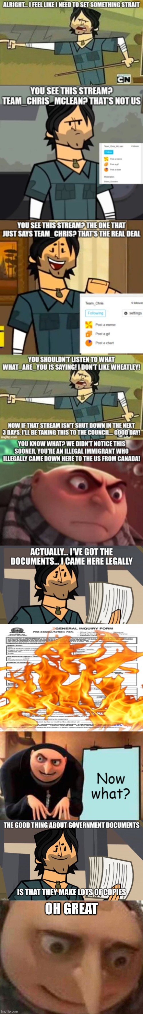OH GREAT | image tagged in gru meme | made w/ Imgflip meme maker
